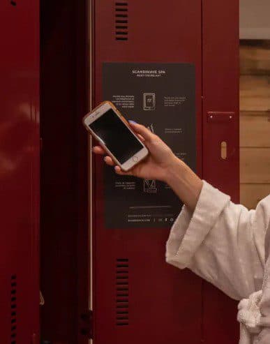 Cell phone in locker